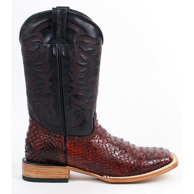 Botas de Piton Grabado Horma Rodeo Cuadrada 1   - from alligatorwarehouse.com