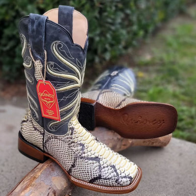 Imitation Natural Python Cowboy Boots 2   - from alligatorwarehouse.com