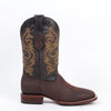 Brown Wide Square Toe Boots 2 Q8225407EE:Q8225407060EE  - from alligatorwarehouse.com