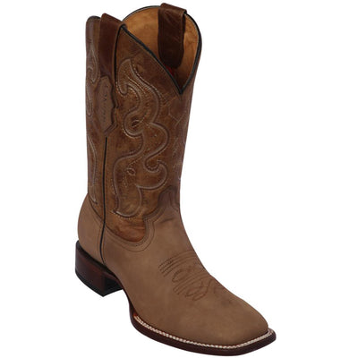 Tan Wide Square Toe Western Boots 1 Q8226231EE:Q8226231060EE  - from alligatorwarehouse.com