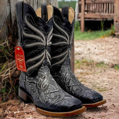 Mens Print Tooled Boots 1 Q8229437:Q8229437060EE  - from alligatorwarehouse.com