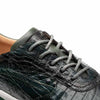 Men's Quevedo  Forest/Green Genuine Crocodile Exotic Sneaker By Mezlan Made In Spain Brand 3   - from alligatorwarehouse.com