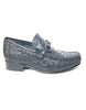 Los Altos Men's Black Ostrich Quill Buckled Dress Loafers 2   - from alligatorwarehouse.com