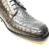 Los Altos Black Ostrich Quill Dress Ankle Boots 3   - from alligatorwarehouse.com