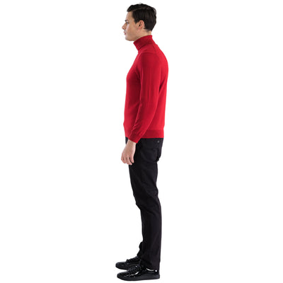 MENS RED PULLOVER TURTLENECK SWEATER 5   - from alligatorwarehouse.com