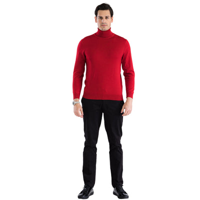 MENS RED PULLOVER TURTLENECK SWEATER 6   - from alligatorwarehouse.com