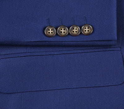 Half Canvas Wool Dress Suit Modern Fit 2 Piece in Blue 6 SO6RHC100-19-MD_36R  - from alligatorwarehouse.com