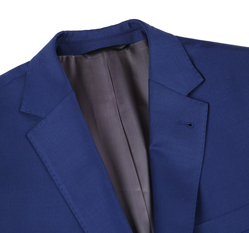 Half Canvas Wool Dress Suit Modern Fit 2 Piece in Blue 5 SO6RHC100-19-MD_36R  - from alligatorwarehouse.com