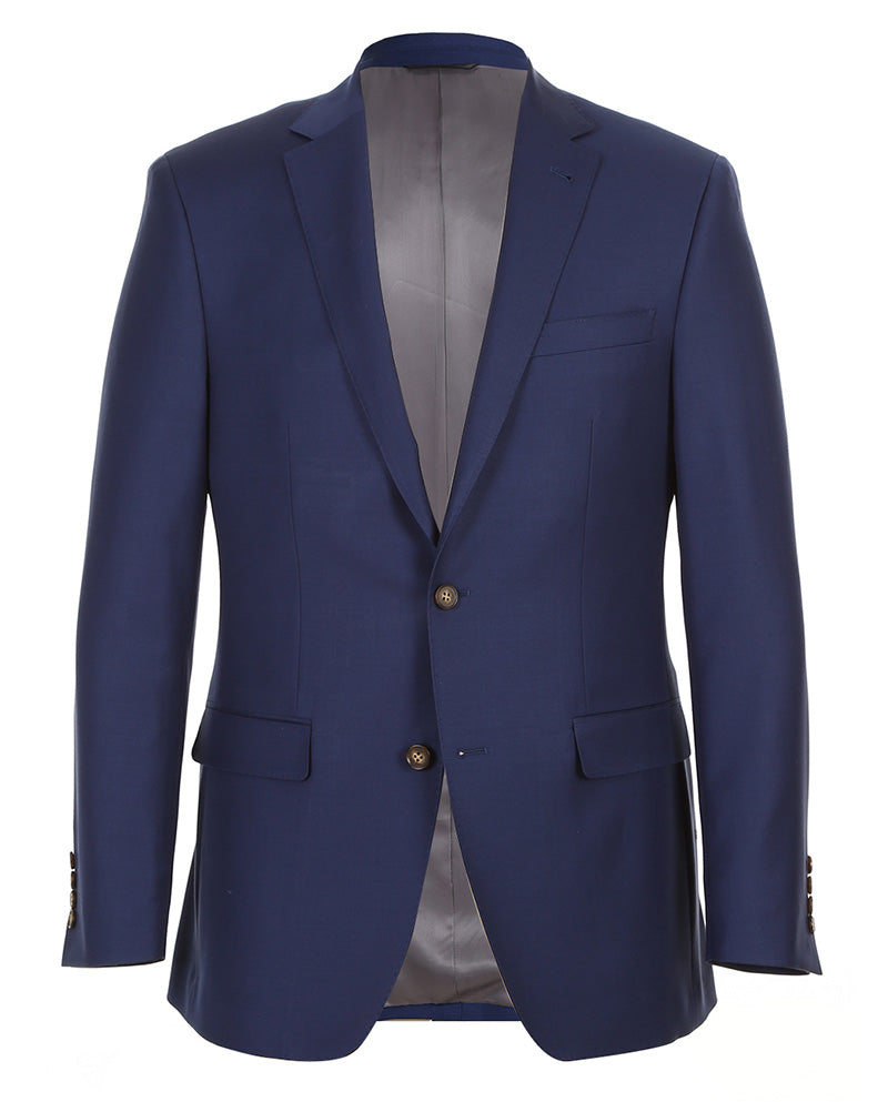 Half Canvas Wool Dress Suit Regular Fit 2 Piece in Blue 3 SO6RHC100-19-CL_38R  - from alligatorwarehouse.com