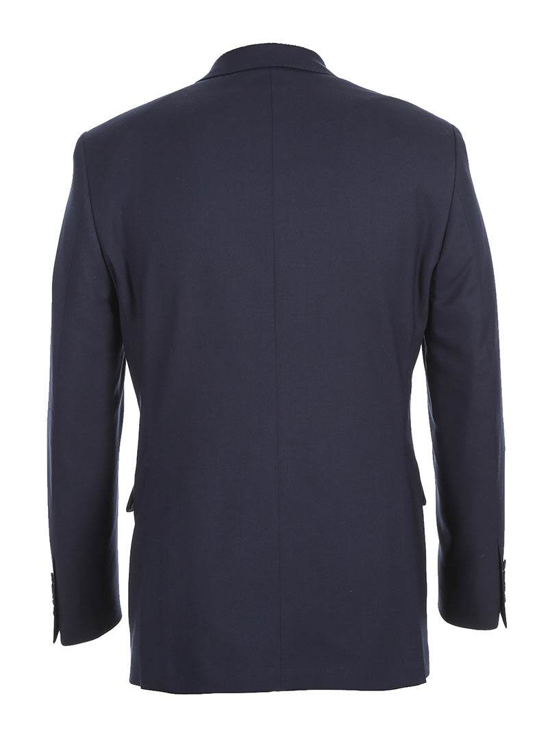 Half Canvas Stretch Wool Dress Suit Regular Fit 2 Piece in Navy 4 SO6RHC100-2-CL_38R  - from alligatorwarehouse.com