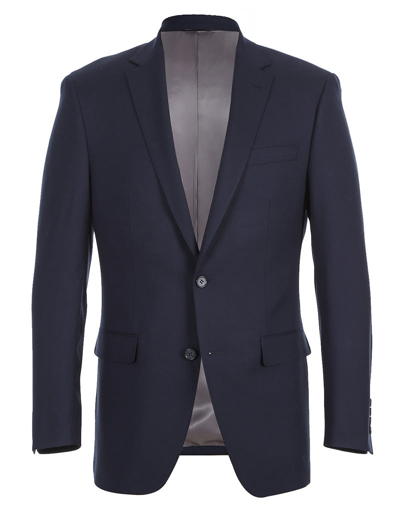 Half Canvas Stretch Wool Dress Suit Regular Fit 2 Piece in Navy 3 SO6RHC100-2-CL_38R  - from alligatorwarehouse.com