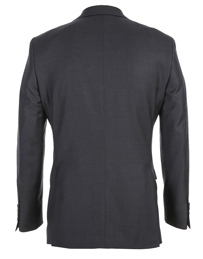 Half Canvas Wool Dress Suit Regular Fit 2 Piece in Charcoal 4 SO6RHC100-3-CL_38R  - from alligatorwarehouse.com