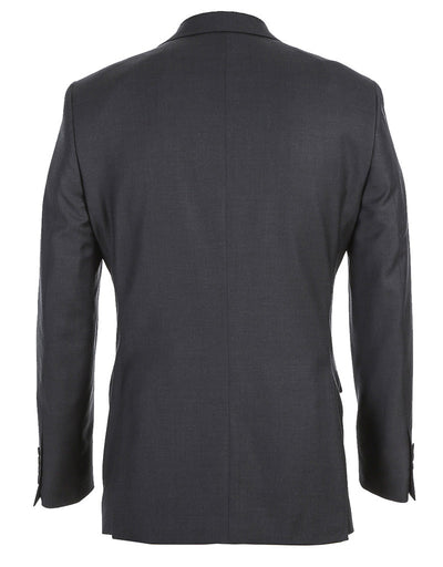 Half Canvas Wool Dress Suit Regular Fit 2 Piece in Charcoal 4 SO6RHC100-3-CL_38R  - from alligatorwarehouse.com
