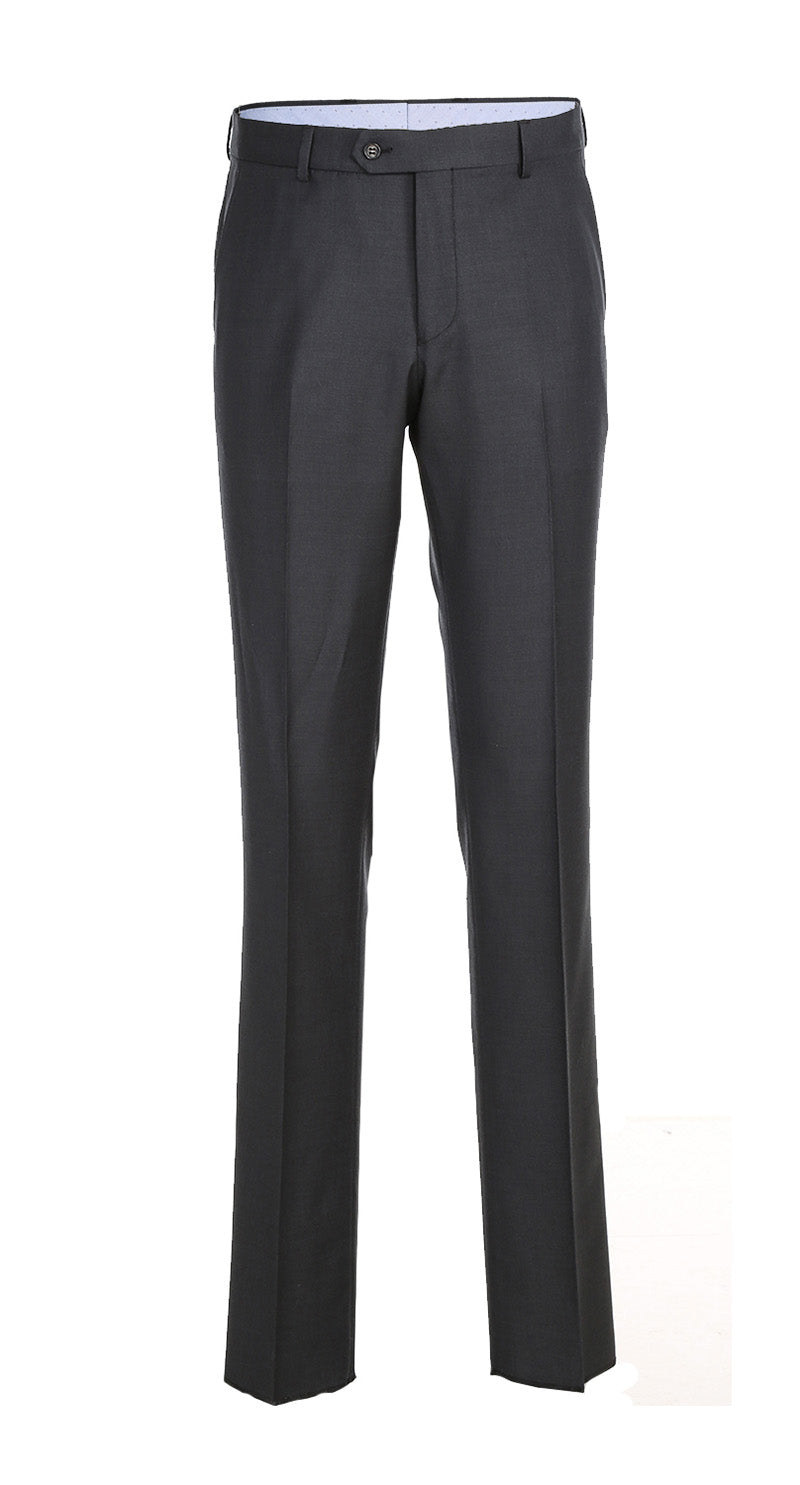 Half Canvas Wool Dress Suit Regular Fit 2 Piece in Charcoal 2 SO6RHC100-3-CL_38R  - from alligatorwarehouse.com