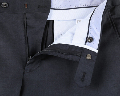 Half Canvas Wool Dress Suit Modern Fit 2 Piece in Charcoal 7 SO6RHC100-3-MD_36R  - from alligatorwarehouse.com