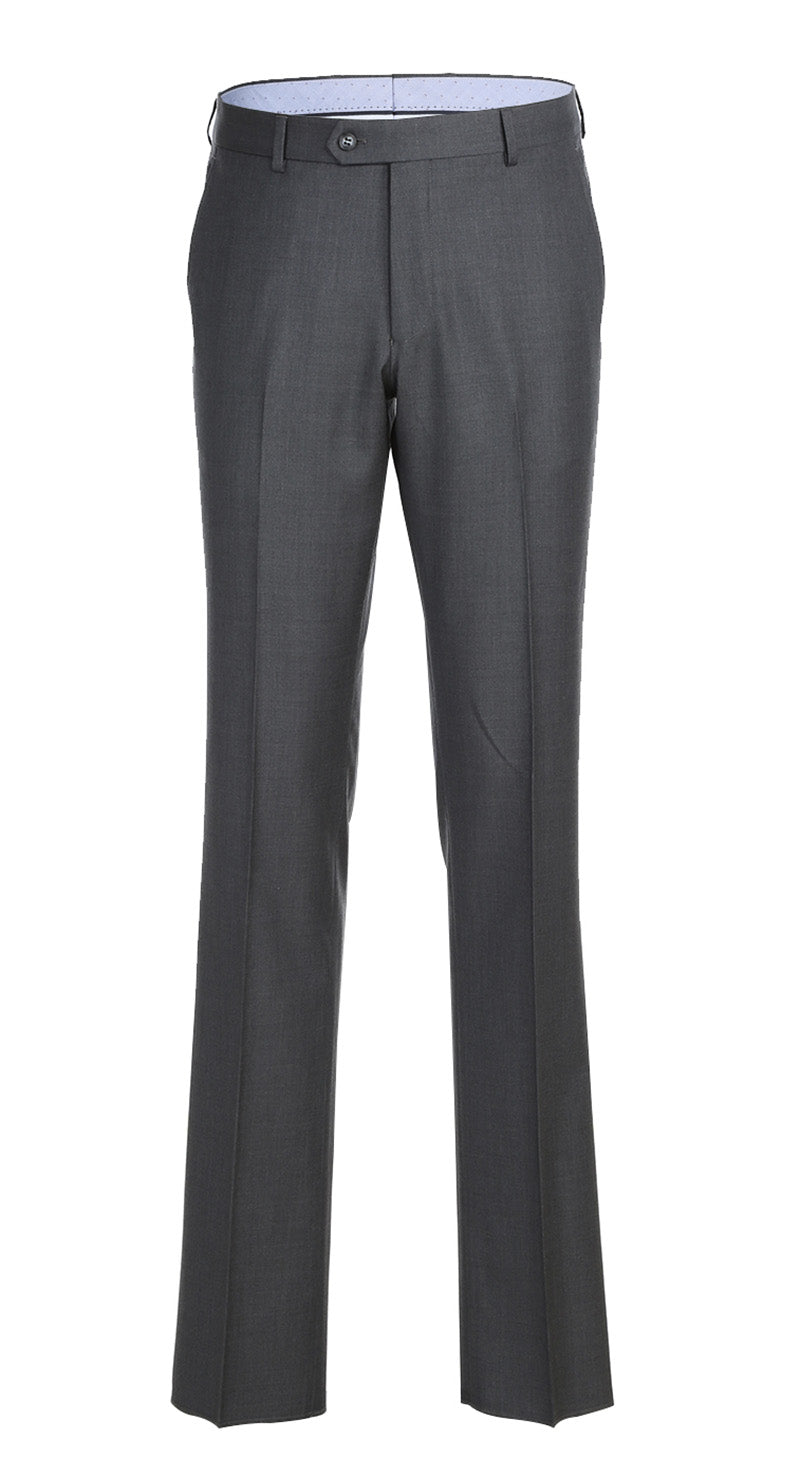 Half Canvas Wool Dress Suit Regular Fit 2 Piece in Gray 2 SO6RHC100-4-CL_38R  - from alligatorwarehouse.com