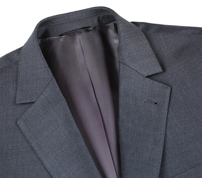 Half Canvas Wool Dress Suit Modern Fit 2 Piece in Gray 5 SO6RHC100-4-MD_36R  - from alligatorwarehouse.com