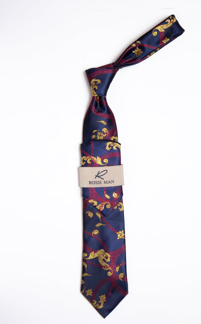 Rossi Man Tie and Pocket Round RMR454-8 1   - from alligatorwarehouse.com