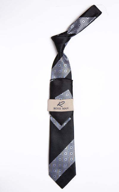 Rossi Man Tie and Pocket Round RMR456-3 1   - from alligatorwarehouse.com