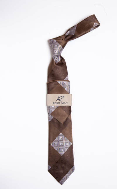 Rossi Man Tie and Pocket Round RMR456-6 1   - from alligatorwarehouse.com