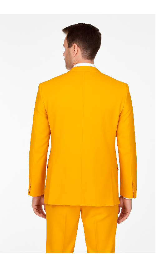 Rossi Man ELI RM103 – Modern Fit 3-Piece Men’s Suit in Bold Yellow