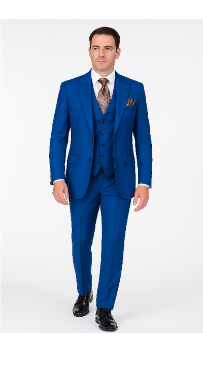 Royal Blue 3-Piece Suit – Rossi Man ELI RM110 Slim Fit Men’s Formalwear 5 CYRUS-RM117  - from alligatorwarehouse.com