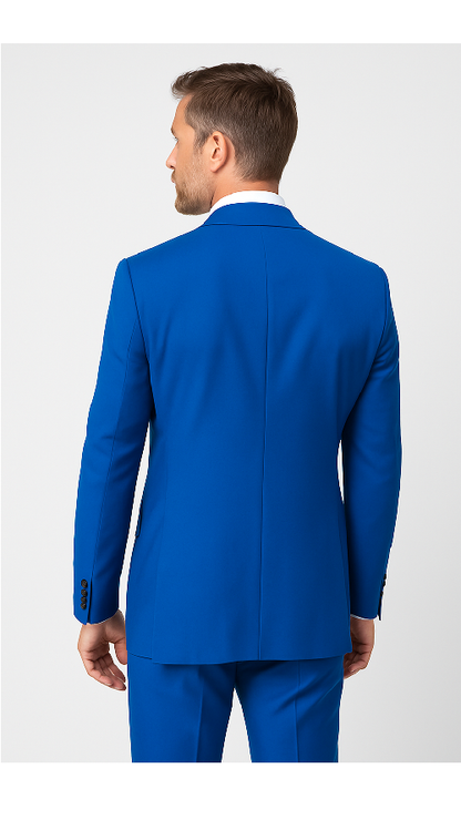 Royal Blue 3-Piece Suit – Rossi Man ELI RM110 Slim Fit Men’s Formalwear