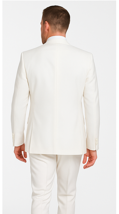 Tailored Men’s Suit in Winter White – Rossi Man ELI RM202 Formal 3-Piece Set 4 CYRUS-RM117  - from alligatorwarehouse.com