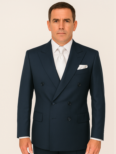 Rossi Man ARTHUR RM2302 Double-Breasted Suit – Sophisticated Tailored Style for Men 5   - from alligatorwarehouse.com