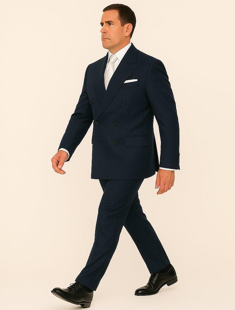 Rossi Man ARTHUR RM2302 Double-Breasted Suit – Sophisticated Tailored Style for Men 4   - from alligatorwarehouse.com