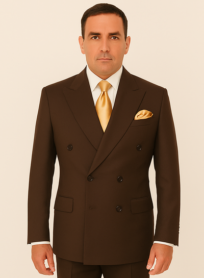 Rossi Man ARTHUR RM2303 Double-Breasted Suit – Premium Formalwear for Men 5   - from alligatorwarehouse.com