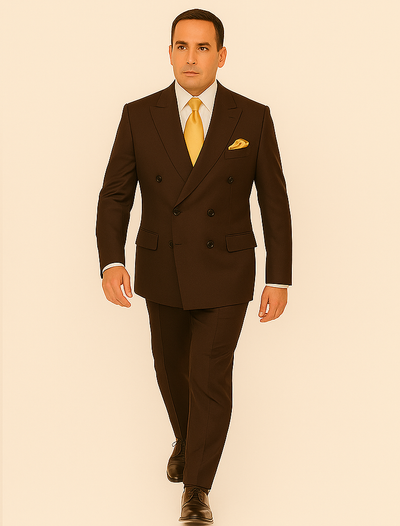 Rossi Man ARTHUR RM2303 Double-Breasted Suit – Premium Formalwear for Men 4   - from alligatorwarehouse.com