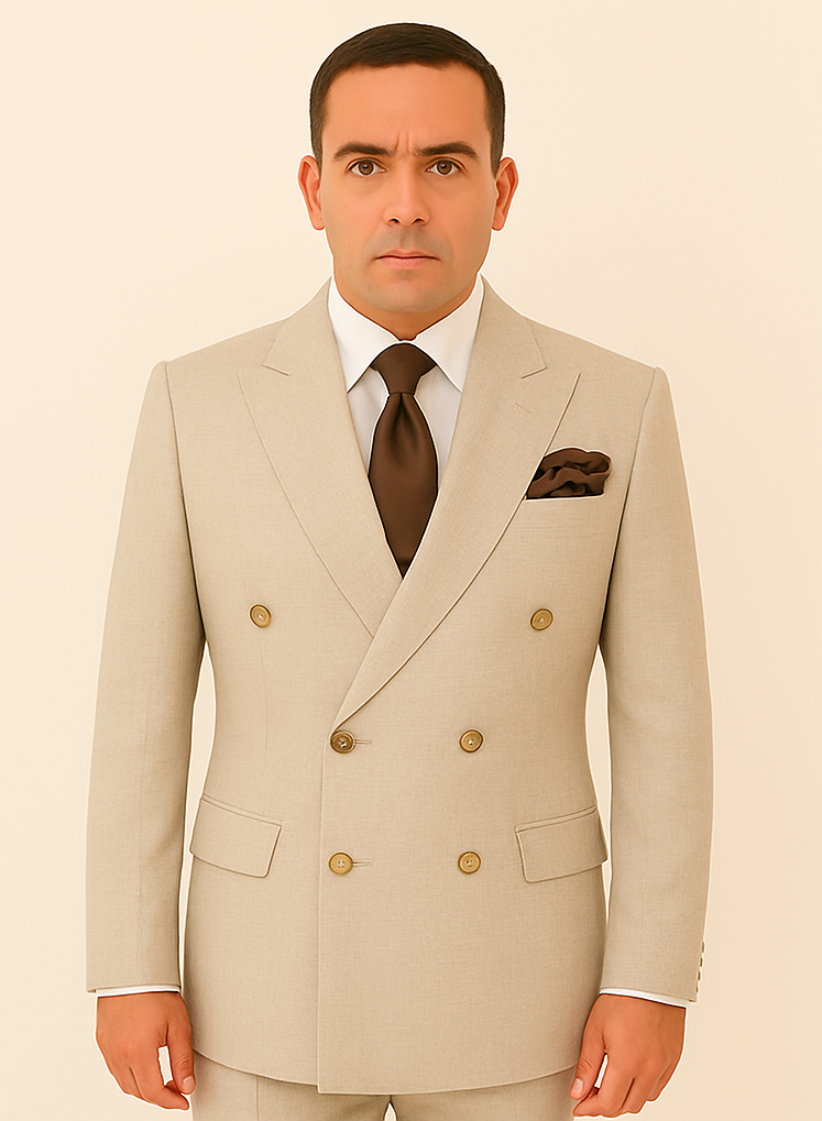 Rossi Man ARTHUR RM2306 Double-Breasted Suit – A Modern Classic for Men 5   - from alligatorwarehouse.com