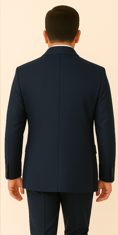 Rossi Man DUKE RM1768 – Slim Fit Navy 3-Piece Suit for Men | Stylish Formalwear 2   - from alligatorwarehouse.com
