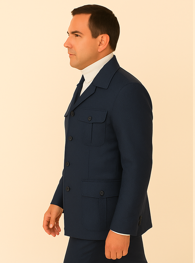 Rossi Man DUKE RM1768 – Slim Fit Navy 3-Piece Suit for Men | Stylish Formalwear 3   - from alligatorwarehouse.com