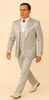 Rossi Man FORD RM1915 – Men's Slim Fit 3-Piece Suit in Silver 4   - from alligatorwarehouse.com