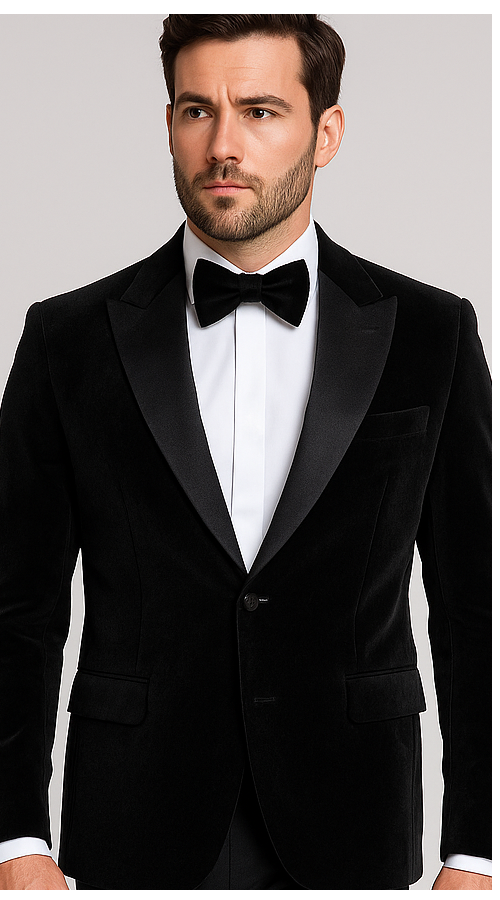 Black Men’s Suit – Rossi Man Leo RM1575 with Modern Sleek Fit 5   - from alligatorwarehouse.com