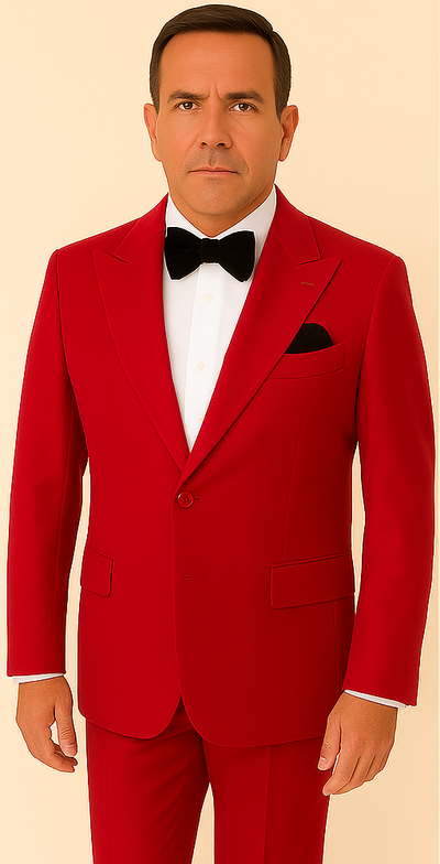 Rossi Man LEO RM1577 – Red Slim Fit 3-Piece Suit for Men | Contemporary Elegance for Formal Occasions 5   - from alligatorwarehouse.com