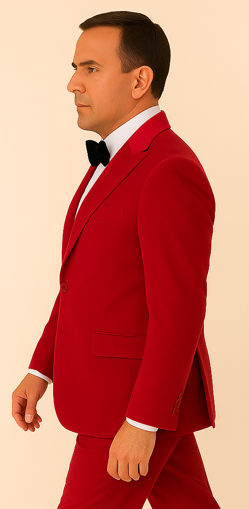 Rossi Man LEO RM1577 – Red Slim Fit 3-Piece Suit for Men | Contemporary Elegance for Formal Occasions 3   - from alligatorwarehouse.com