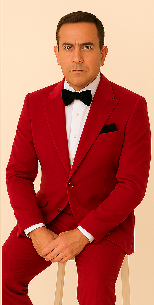 Rossi Man LEO RM1577 – Red Slim Fit 3-Piece Suit for Men | Contemporary Elegance for Formal Occasions 4   - from alligatorwarehouse.com