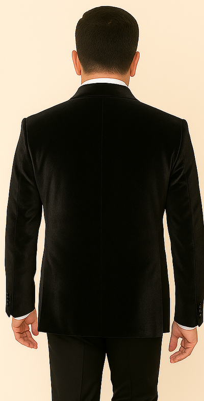 Rossi Man LEO RM1600 – Black Slim Fit 3-Piece Suit for Men | Timeless Classic Formalwear 3   - from alligatorwarehouse.com