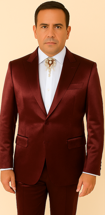 Rossi Man LEO RM1608 – Dark Red 3-Piece Slim Fit Suit for Men | Perfect for Formal & Wedding Events 5   - from alligatorwarehouse.com