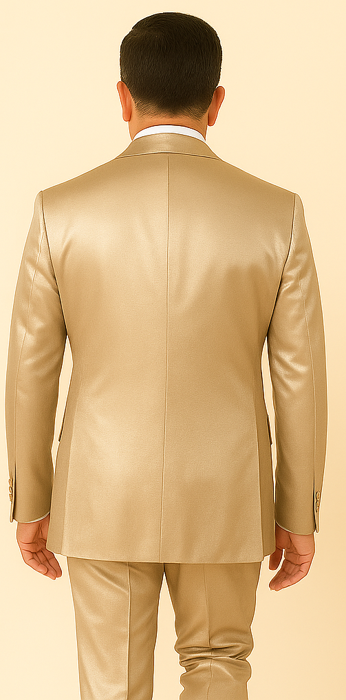 Rossi Man LEO RM1609 – Cream 3-Piece Slim Fit Suit for Men | Sophisticated Formalwear for Special Occasions 2   - from alligatorwarehouse.com
