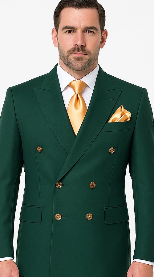 Rossi Man RM1190 – Milano Collection Slim Fit Men’s Suit in Bold Green 5   - from alligatorwarehouse.com