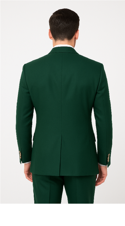 Rossi Man RM1190 – Milano Collection Slim Fit Men’s Suit in Bold Green 3   - from alligatorwarehouse.com