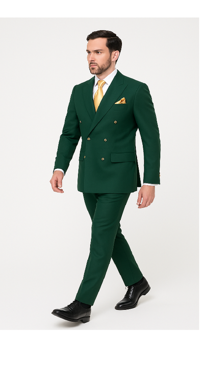 Rossi Man RM1190 – Milano Collection Slim Fit Men’s Suit in Bold Green 4   - from alligatorwarehouse.com