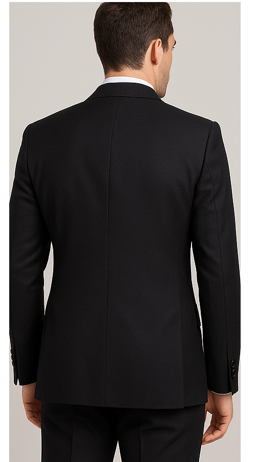 Rossi Man RM2301 – Sam Collection Men’s Slim Fit Formal Suit in Black 2   - from alligatorwarehouse.com