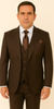 Rossi Man BOND RM1753 Slim Fit 3-Piece Suit – 1-Button Peak Lapel, Modern Formalwear for Men 5   - from alligatorwarehouse.com