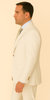 Rossi Man BOND RM1770 Slim Fit 3-Piece White Suit – 1-Button Peak Lapel, Stylish Men’s Formalwear 3   - from alligatorwarehouse.com