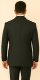 Rossi Man BOND RM1779 Slim Fit 3-Piece Black Suit – Tailored Formalwear for Men